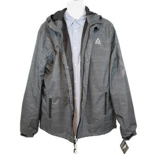 Reebok Men's Outerwear Rain Jacket w/ Hoodie NWT